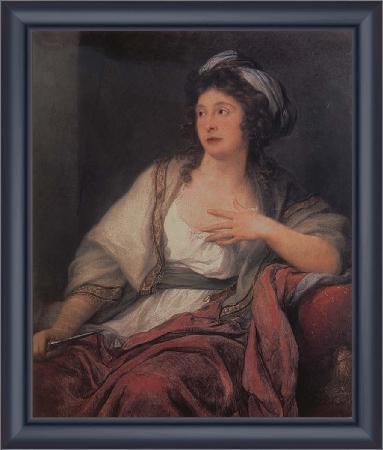 framed  Angelika Kauffmann Bildnis Giuliana Santa Croce als Lukrezia, Ta3139-1